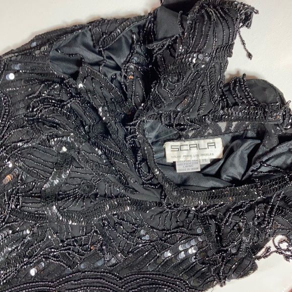 Scala Beaded Dress, Vintage 1980's EUC - Picture 4 of 5